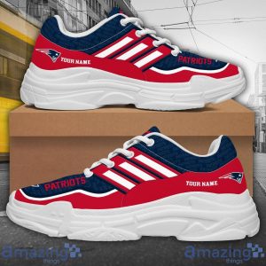 Personalized Name New England Patriots Chunky Sneaker Sport Shose For Fans Product Photo 3