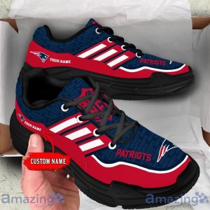 Personalized Name New England Patriots Chunky Sneaker Sport Shose For Fans Product Photo 4