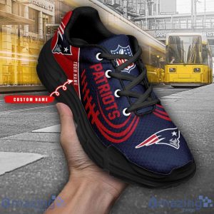 Personalized Name New England Patriots Personalized Chunky Shoes Trendy Sneakers For Men And Women Product Photo 2