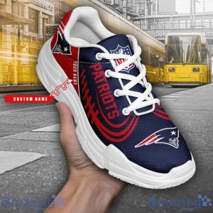 Personalized Name New England Patriots Personalized Chunky Shoes Trendy Sneakers For Men And Women Product Photo 1