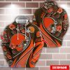 Personalized Name NFL Cleveland Browns  Flower Pattern 3D Hoodie