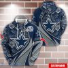 Personalized Name NFL Dallas Cowboys  Flower Pattern 3D Hoodie