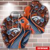 Personalized Name NFL Denver Broncos  Flower Pattern 3D Hoodie
