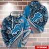 Personalized Name NFL Detroit Lions  Flower Pattern 3D Hoodie