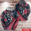 Personalized Name NFL Houston Texans  Flower Pattern 3D Hoodie