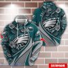 Personalized Name NFL Philadelphia Eagles  Flower Pattern 3D Hoodie