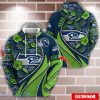 Personalized Name NFL Seattle Seahawks  Flower Pattern 3D Hoodie