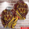 Personalized Name NFL Washington Commanders  Flower Pattern 3D Hoodie