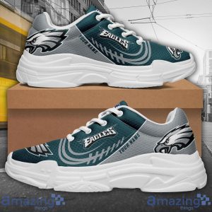 Personalized Name Philadelphia Eagles Personalized Chunky Shoes Trendy Sneakers For Men And Women Product Photo 2