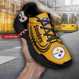 Personalized Name Pittsburgh Steelers Personalized Chunky Shoes Trendy Sneakers For Men And Women Product Photo 2