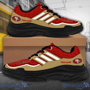 Personalized Name San Francisco 49ers CHUNKY SNEAKER Sport Shose For Fans Product Photo 2