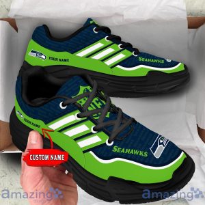 Personalized Name Seattle Seahawks Chunky Sneaker Sport Shose For Fans image Personalized Name Seattle Seahawks Chunky Sneaker Sport Shose For Fans Product Photo 4