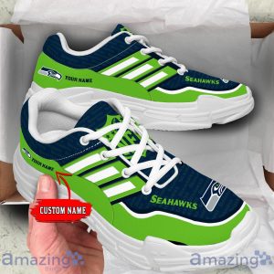 Personalized Name Seattle Seahawks Chunky Sneaker Sport Shose For Fans Product Photo 1
