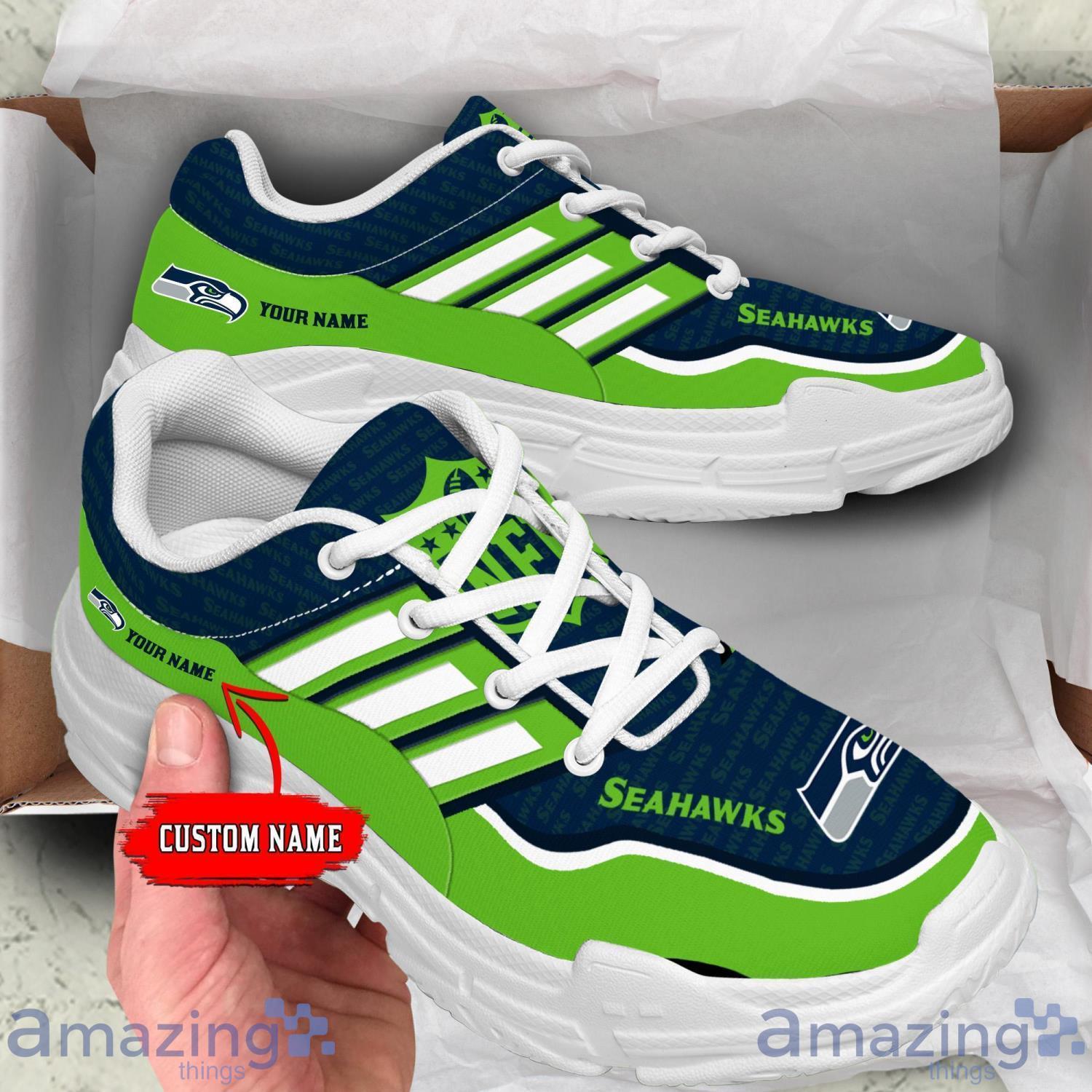 Personalized Name Seattle Seahawks Chunky Sneaker Sport Shose For Fans image Personalized Name Seattle Seahawks Chunky Sneaker Sport Shose For Fans Product Photo 1