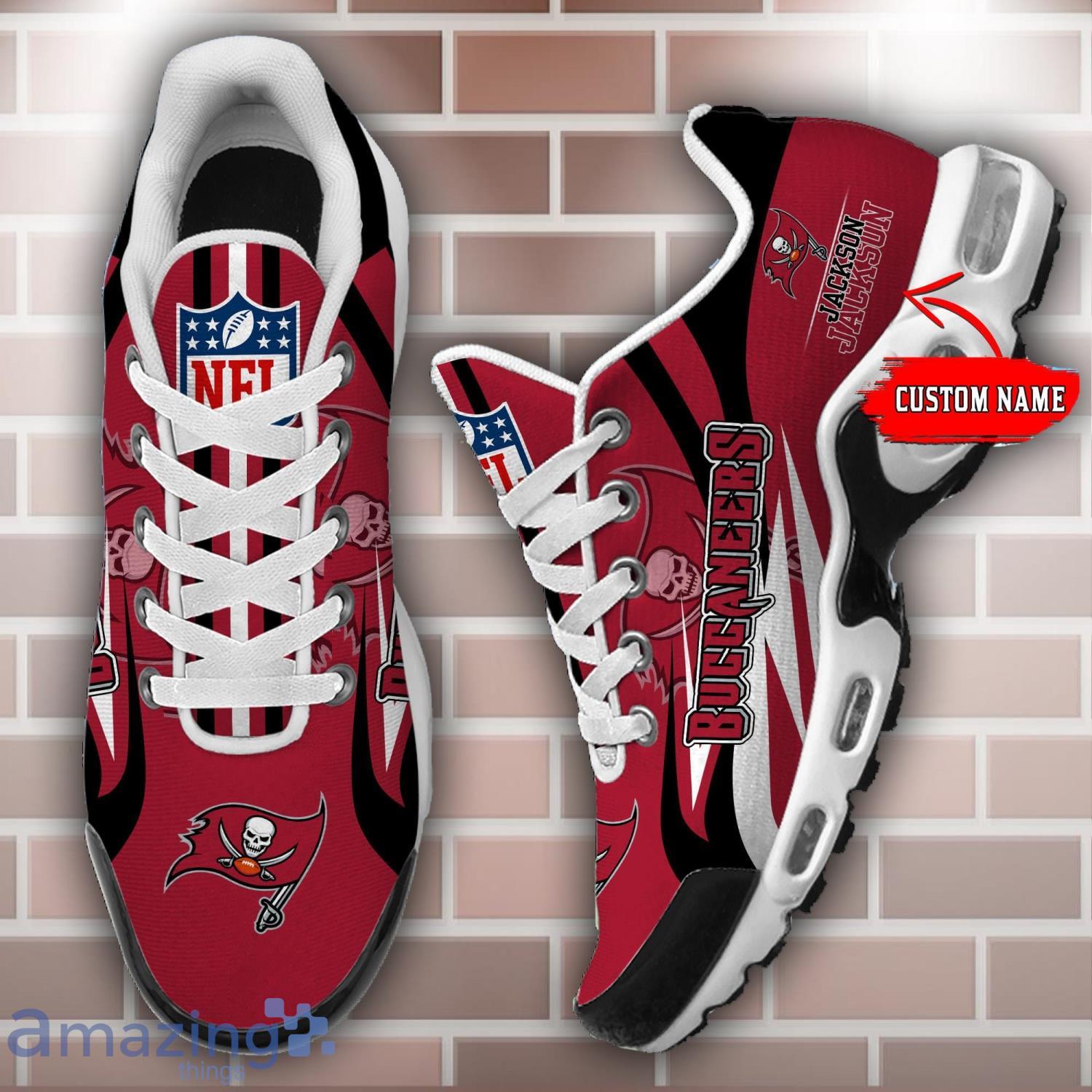Personalized Name Tampa Bay Buccaneers Sneakers Shoes Air Cushion Sport Shoes image Personalized Name Tampa Bay Buccaneers Sneakers Shoes Air Cushion Sport Shoes Product Photo 2