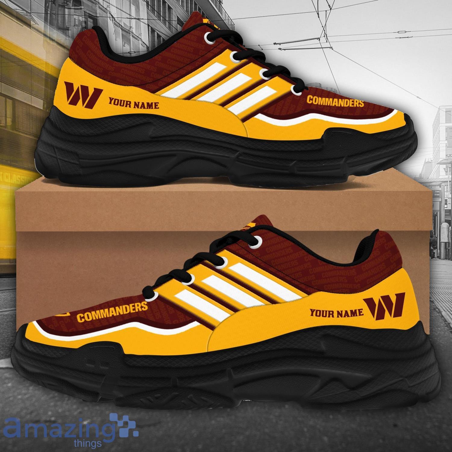 Personalized Name Washington Commanders Chunky Sneaker Sport Shose For Fans image Personalized Name Washington Commanders Chunky Sneaker Sport Shose For Fans Product Photo 2