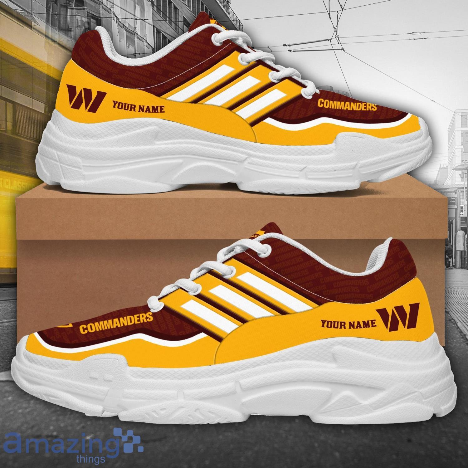 Personalized Name Washington Commanders Chunky Sneaker Sport Shose For Fans image Personalized Name Washington Commanders Chunky Sneaker Sport Shose For Fans Product Photo 3