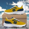 Personalized No Dame Football Team Padded Heightening Air Mesh Running Shoes Sport Custom Name