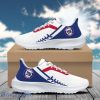 Personalized NY Gian Football Team Padded Heightening Air Mesh Running Shoes Sport Custom Name
