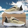 Personalized Or Saint Football Team Padded Heightening Air Mesh Running Shoes Sport Custom Name