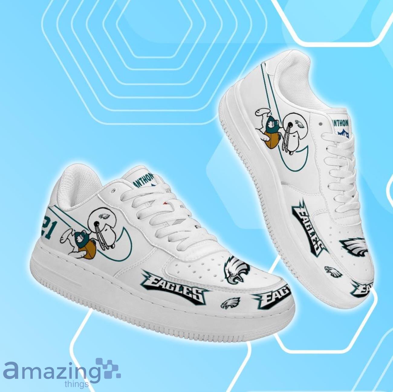 Philadelphia Eagles Air Force Shoes Snoopy Custom Number & Name image Philadelphia Eagles Air Force Shoes Snoopy Custom Number & Name Product Photo 2