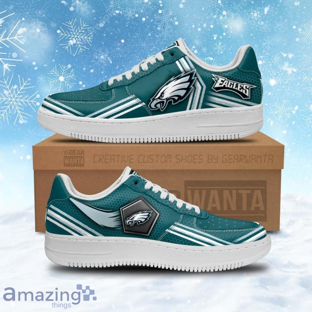 Philadelphia Eagles Air Sneakers Custom Force Shoes For Fans image Philadelphia Eagles Air Sneakers Custom Force Shoes For Fans Product Photo 1