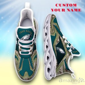 Philadelphia Eagles Camouflage C Max Soul Shoes Custom Name Exclusive Sneakers For Fans Product Photo 3