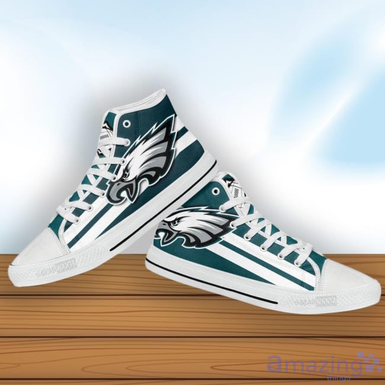 Philadelphia Eagles High Top Shoes image Philadelphia Eagles High Top Shoes Product Photo 4