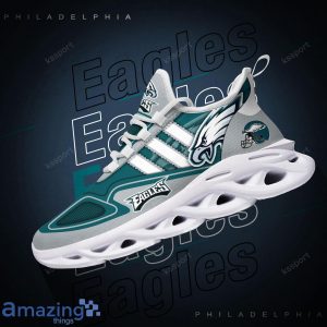 Philadelphia Eagles NFL Team Special Max Soul Striped Trend Sneakers Product Photo 2