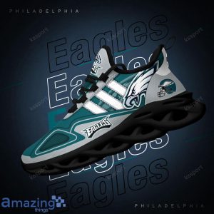 Philadelphia Eagles NFL Team Special Max Soul Striped Trend Sneakers Product Photo 5