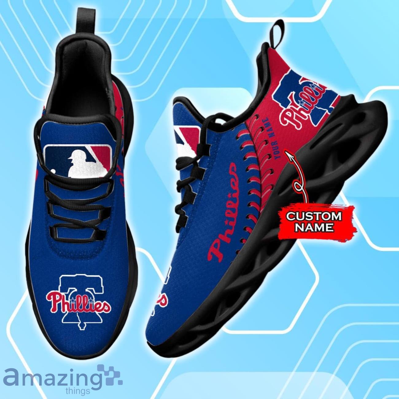 Philadelphia Phillies Custom Name Max Soul Shoes New Sneakers For Fans image Philadelphia Phillies Custom Name Max Soul Shoes New Sneakers For Fans Product Photo 2