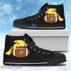 Pikachu Laying On Ball Anaheim Ducks High Top Shoes For Men And Women