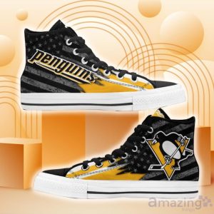 Pittsburgh Penguins High Top Shoes American Flag Sneakers Product Photo 1