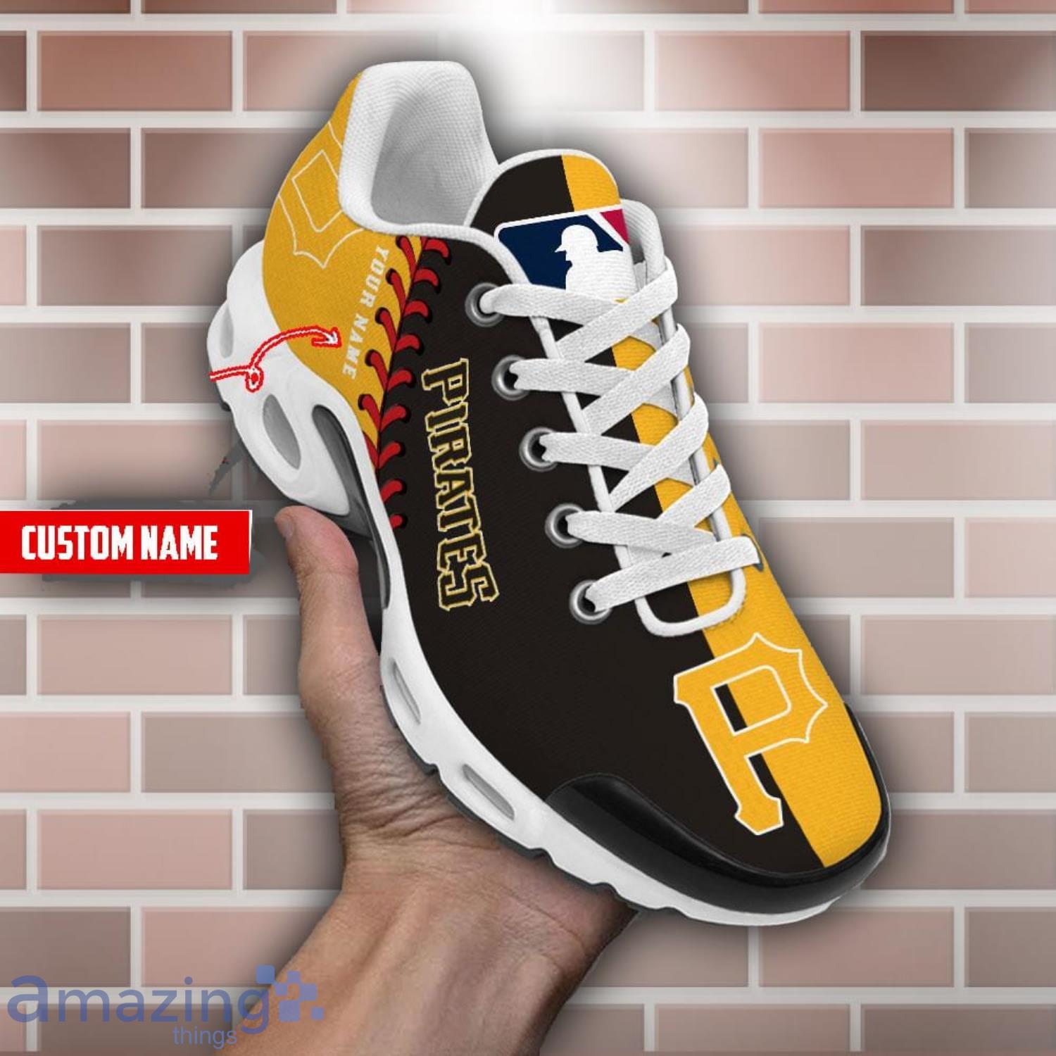 Pittsburgh Pirates MLB Custom Name Air Cushion Sports Shoes Sport Team Gift Men And Women Shoes image Pittsburgh Pirates MLB Custom Name Air Cushion Sports Shoes Sport Team Gift Men And Women Shoes Product Photo 1