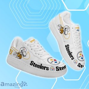 Pittsburgh Steelers Air Force Shoes Snoopy Custom Number & Name Product Photo 2