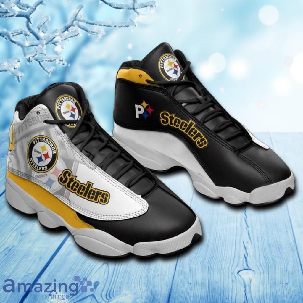 Pittsburgh Steelers Air Jordan 13 Sneakers Shoes For Fans image Pittsburgh Steelers Air Jordan 13 Sneakers Shoes For Fans Product Photo 1