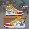 Pittsburgh Steelers Air Jordan Hightop Shoes Custom Name Trending Shoes For Fans