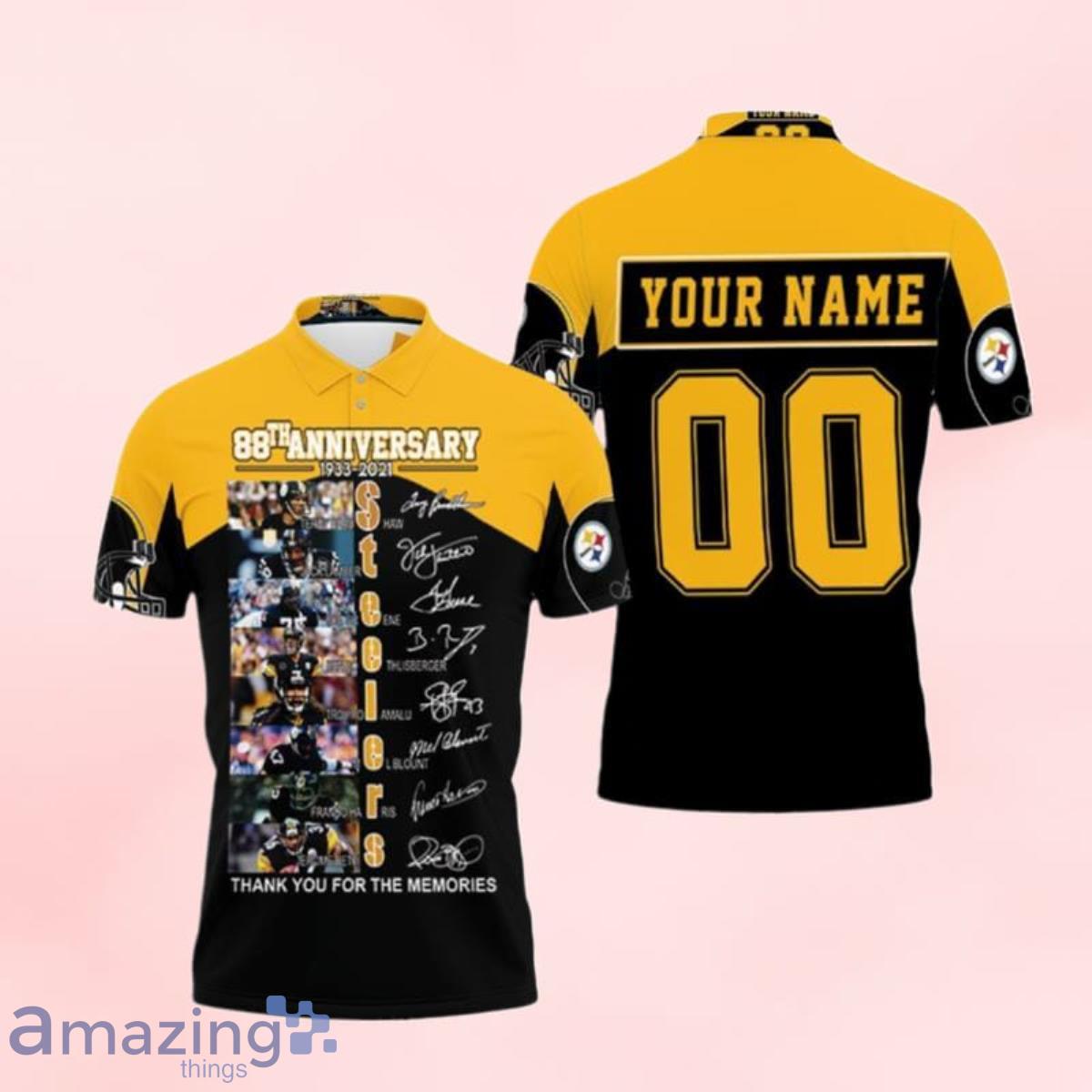 Pittsburgh Steelers Great Player Flag Custom Number & Name Polo Shirts Special Gift Product Photo 1