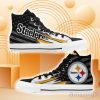 Pittsburgh Steelers High Top Shoes American Flag Sneakers