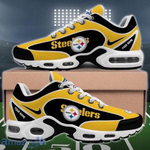 Pittsburgh Steelers NFL 3D Effect Swoosh Custom Name Air Cushion Sport Shoes Product Photo 2