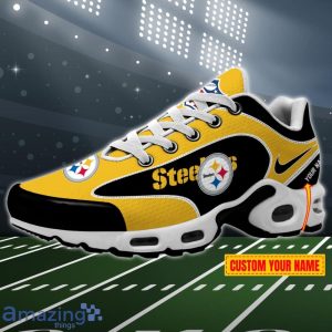 Pittsburgh Steelers NFL 3D Effect Swoosh Custom Name Air Cushion Sport Shoes Product Photo 1