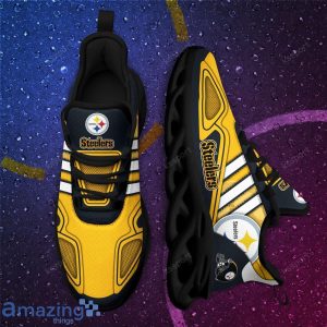 Pittsburgh Steelers NFL Team Special Max Soul Striped Trend Sneakers Product Photo 2