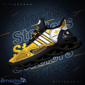 Pittsburgh Steelers NFL Team Special Max Soul Striped Trend Sneakers Product Photo 4