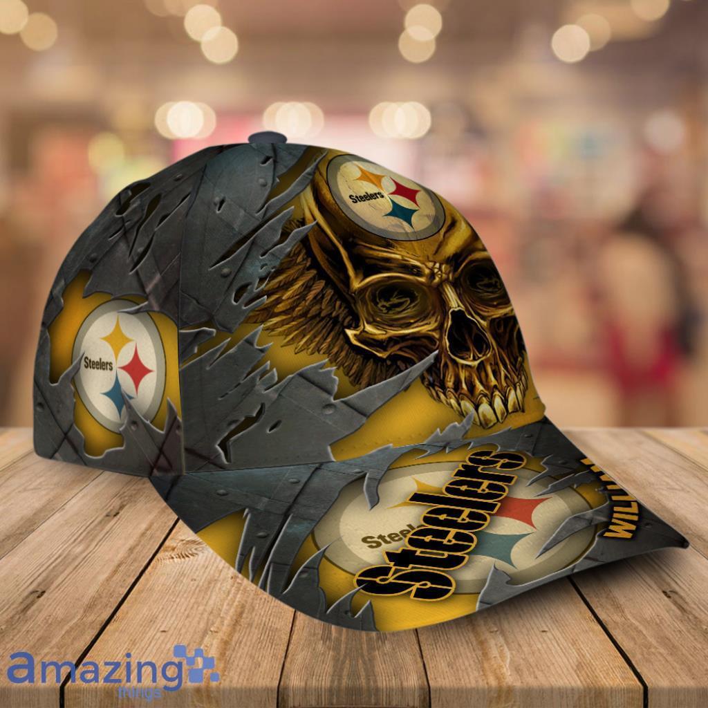 Pittsburgh Steelers Personalized Nfl Skull Classic Cap 3D Trendy