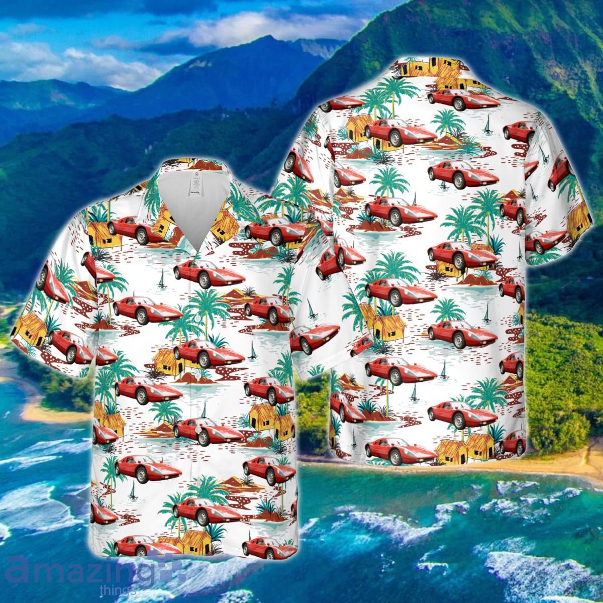 Porsche Carrera Hawaiian Shirt Style Gift For Men And Women image Porsche Carrera Hawaiian Shirt Style Gift For Men And Women Product Photo 1