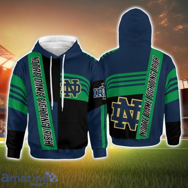 Notre dame women's top zip up hoodie