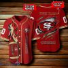 San Francisco 49ers NFL Baseball Jersey New Design 3D Logo Custom Number & Name