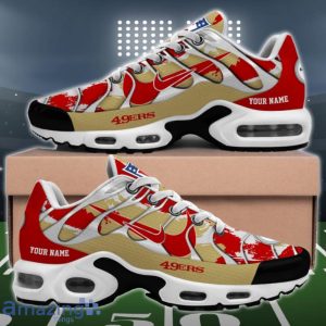 San Francisco 49ers NFL Double Swoosh Personalized Air Cushion Shoes Product Photo 2