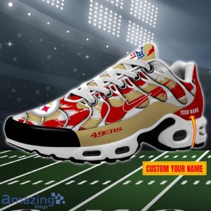 San Francisco 49ers NFL Double Swoosh Personalized Air Cushion Shoes Product Photo 1