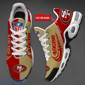 San Francisco 49ers Personalized NFL Half Half Color Air Cushion Shoes Product Photo 2